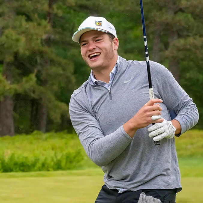Golf with Drake Maye