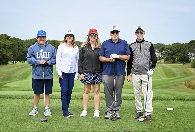 Golfers at the event