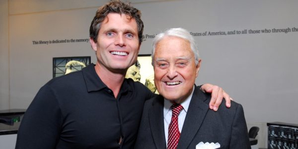 Anthony K. Shriver with his father Sarge Shriver