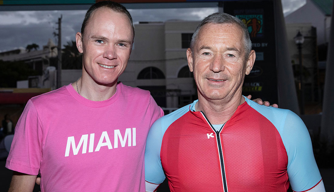 Igor Makarov and Chris Froome at Hublot Best Buddies Challenge: Miami