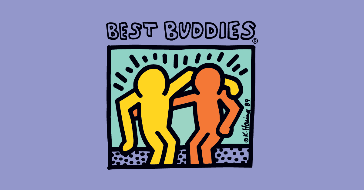 Best Buddies Logo on purple background