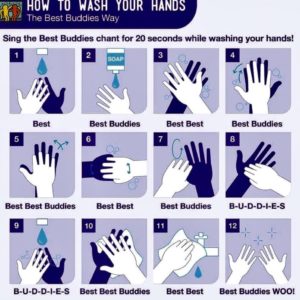 How to wash your hands, the Best Buddies Way