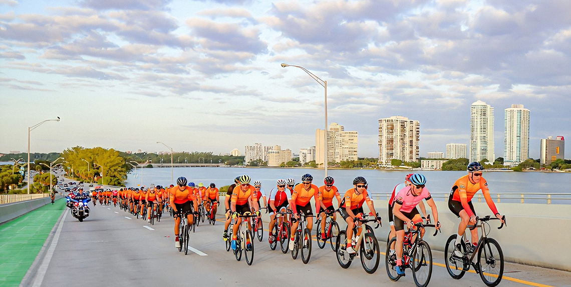 Best Buddies Miami Challenge bike through scenic Miami