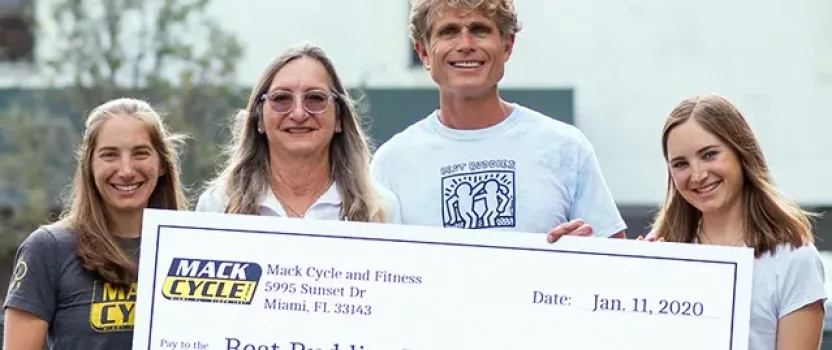 Mack Cycle & Fitness Donates $30,000 to Best Buddies International in Support of Individuals with Intellectual and Developmental Disabilities