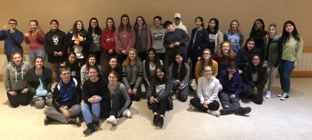 large group of best buddies members posing for group photo