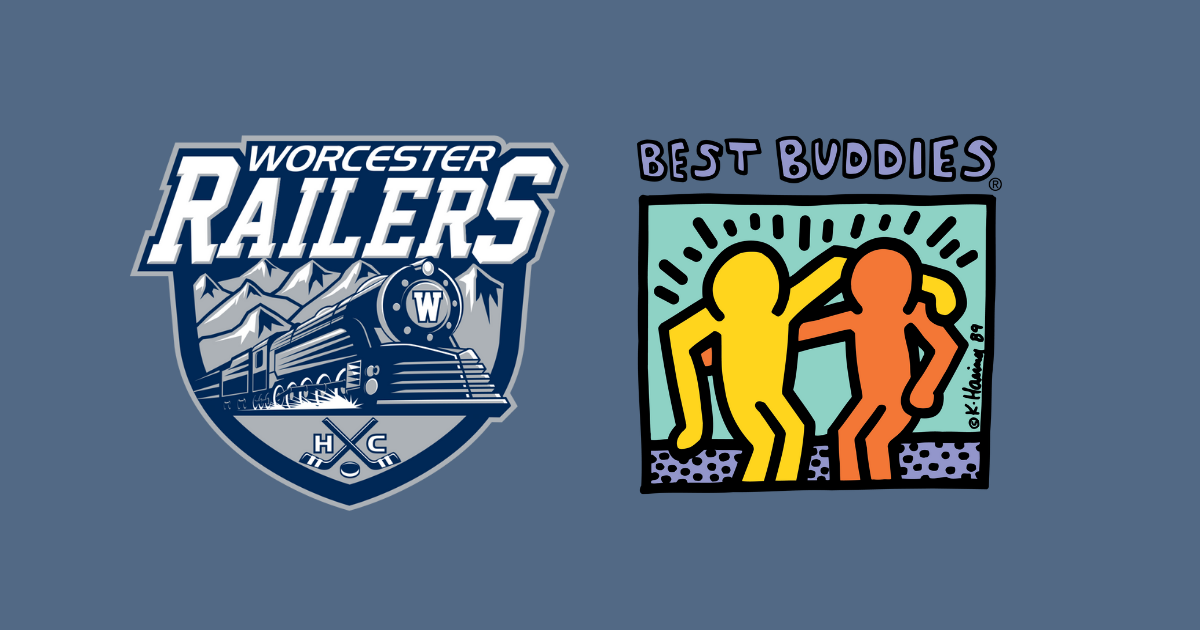 Worcseter Railers logo and Best Buddies logo