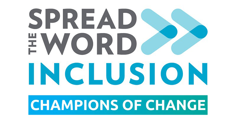 Spread the Word Inclusion: Champions of Change logo