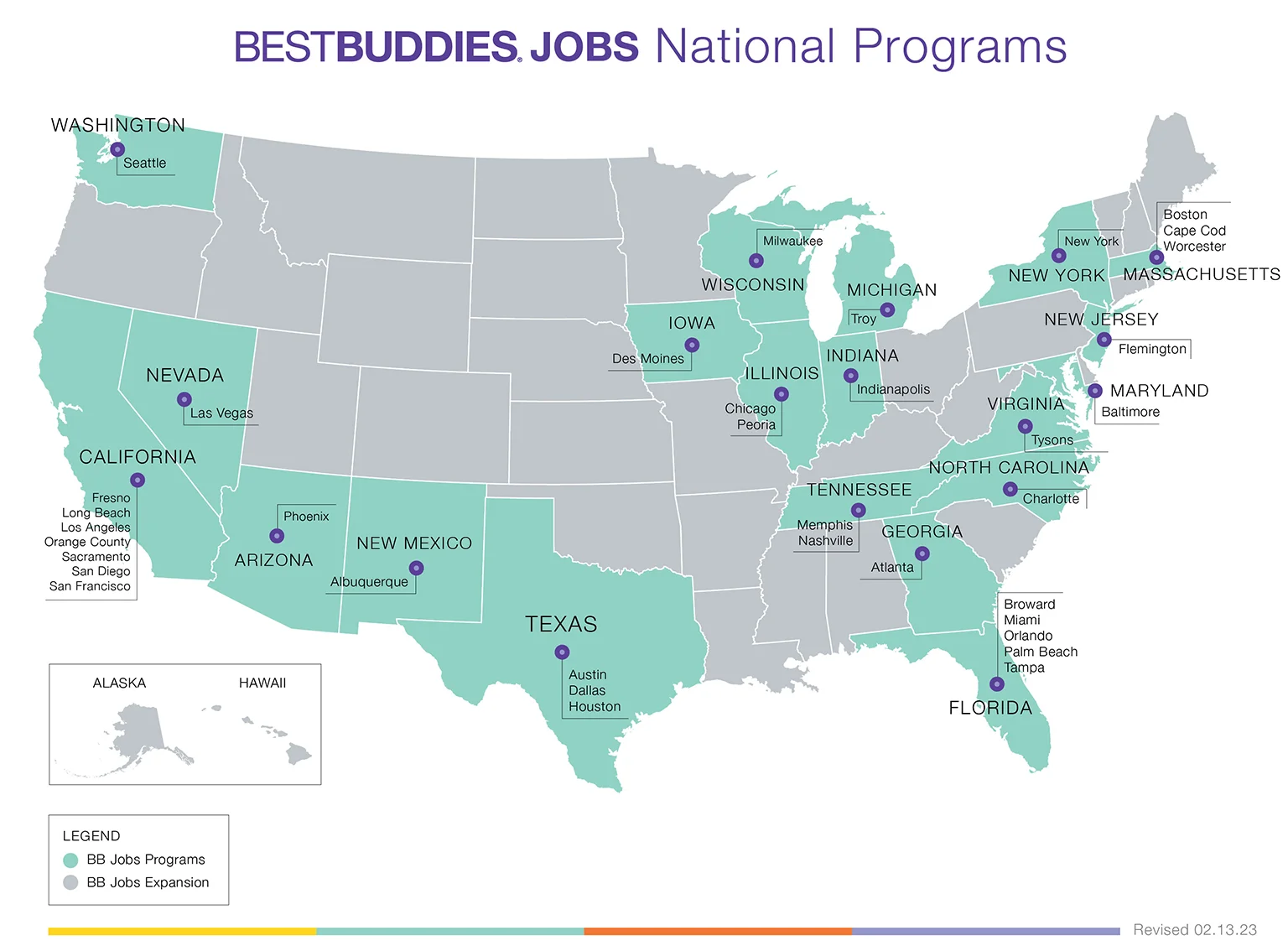 US National Jobs map