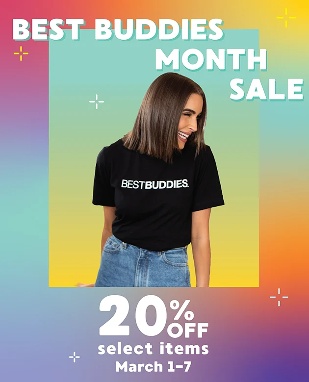 Best Buddies Shop 20% off sale banner