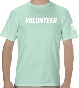 2021 Volunteer Green Walk Shirt Front