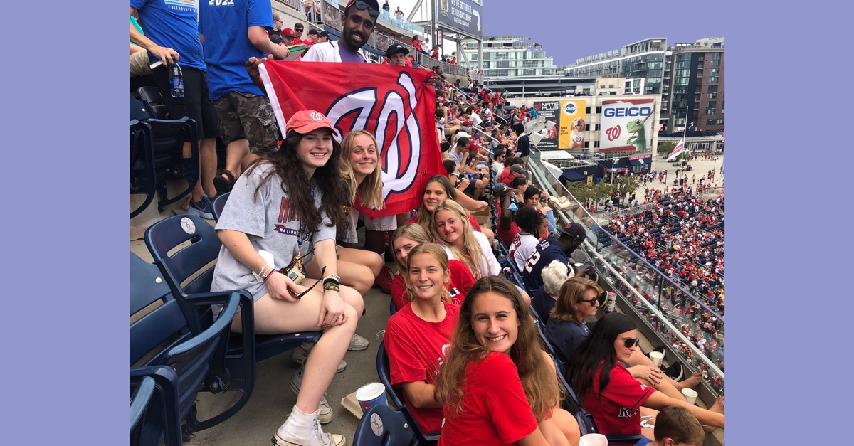 Best Buddies participants in VA & DC enjoying a Nationals game