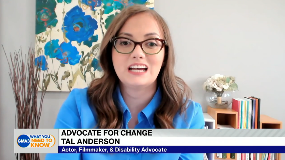 Actor, Filmaker, & Disability Advocate, Tal Anderson speaks with TV Show, Good Morning America.