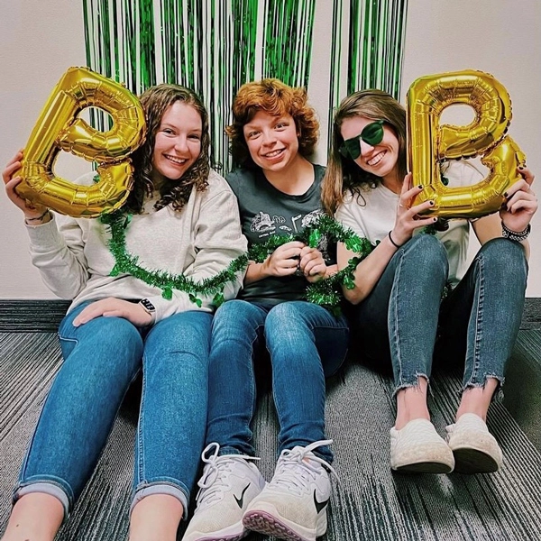 Isabella Stevens, Best Buddies in Ohio participant pictured with friends