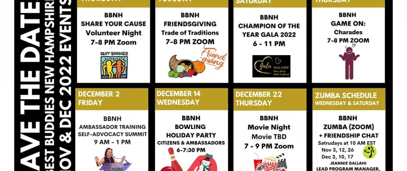 Best Buddies Events Calendar
