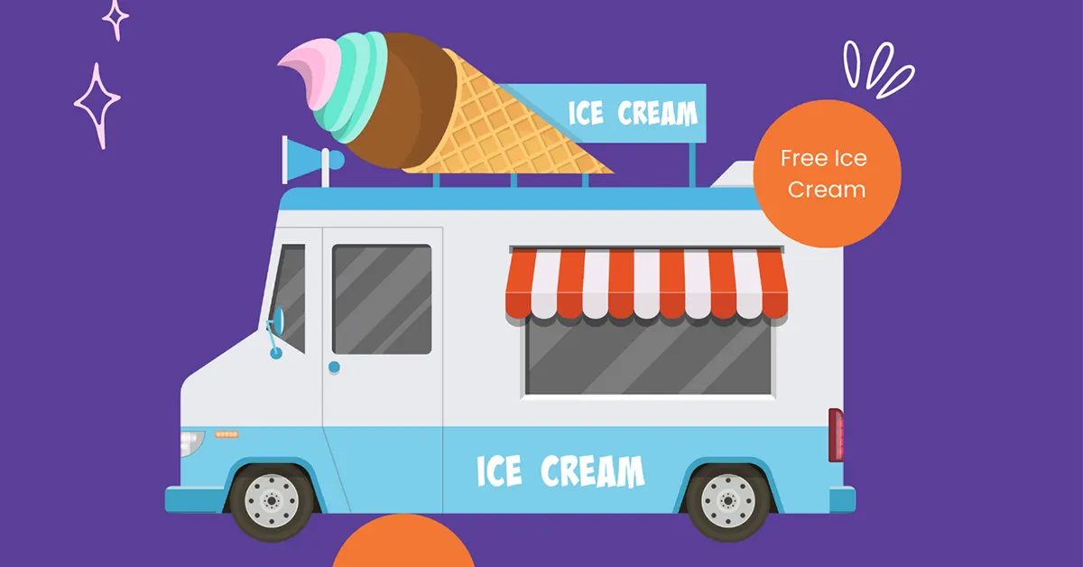 Ice Cream truck illustration