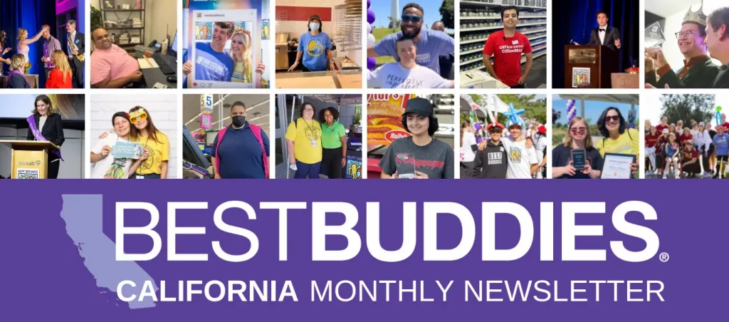Best Buddies in California Monthly Newsletter Banner