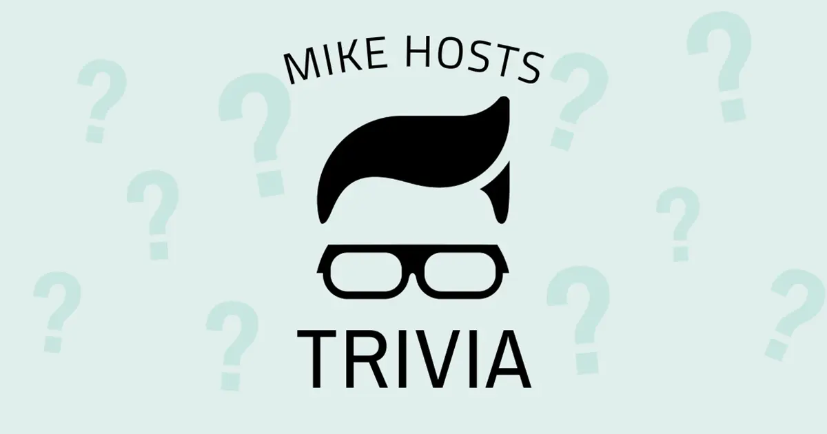 Mike Hosts Trivia Banner