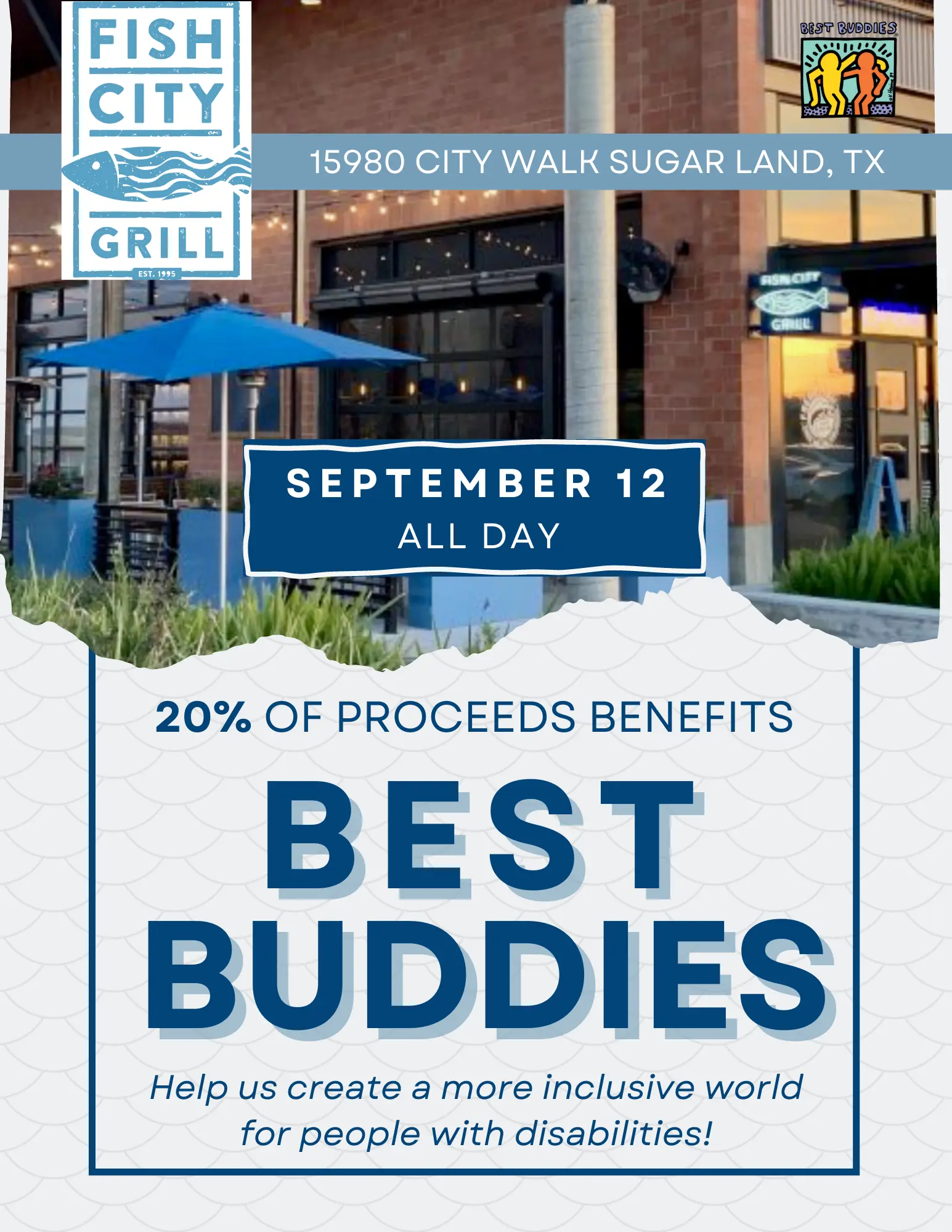 Fish City Grill Giveback Flyer