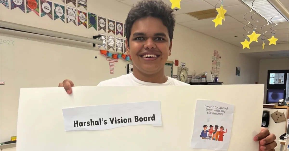 Harshal and his Vision Board