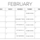 Monthly Events Calendar