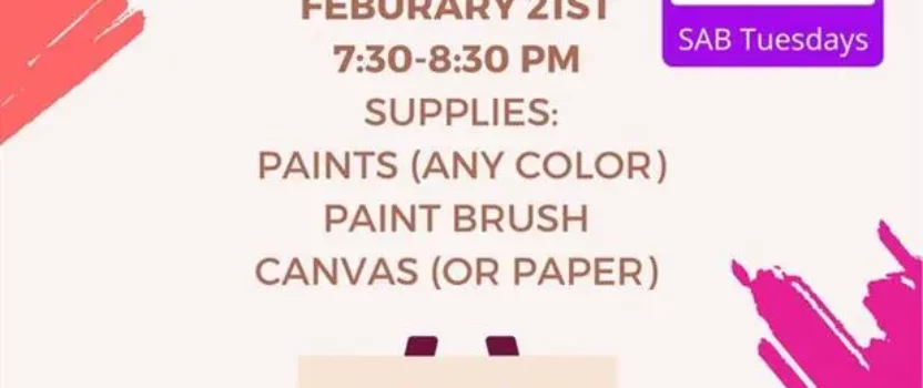 SAB Wednesday: Paint Night!