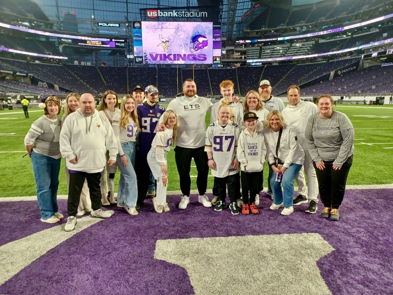 Harrison Phillips (middle) with members from Best Buddies in Minnesota.