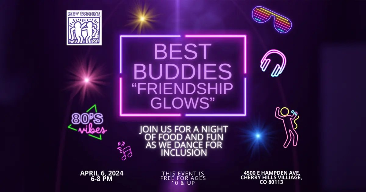Friendship Glows event flyer