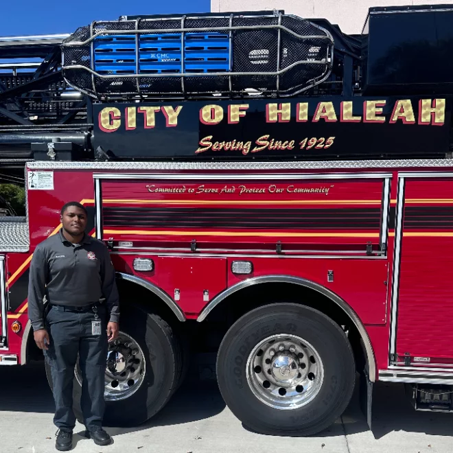 Best Buddies Jobs Participant Finds a Career with the Hialeah Fire Department