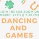 SAB Wednesday: St Pattys Dancing and Games!