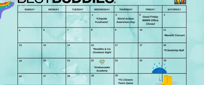 Monthly Events Calendar