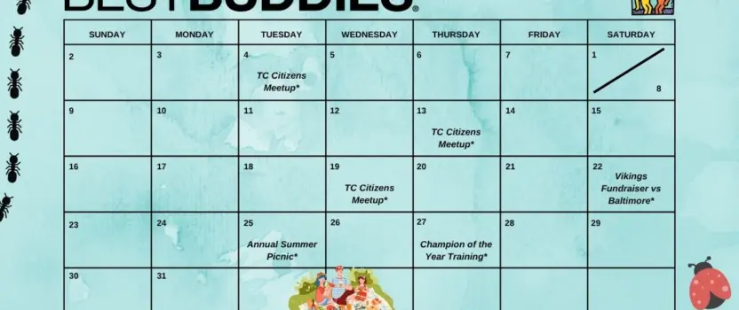Monthly Events Calendar