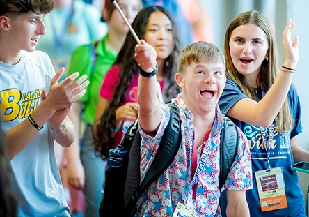 BBLC_program smiling student at the Best Buddies Leadership Conference