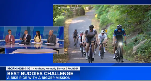 ABC7 News interviews Best Buddies founder Anthony Kennedy Shriver about the Best Buddies Challenge charity bike ride.